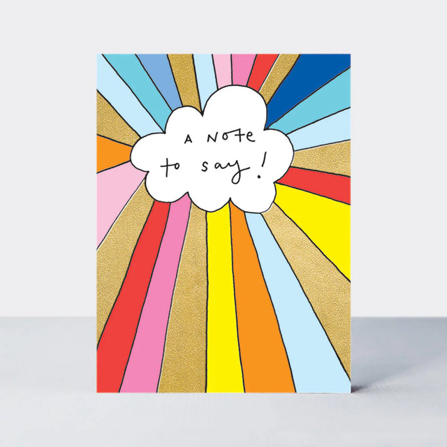 Rainbow A Note To Say Pack Of Notecards