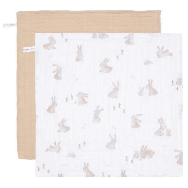 Baby Bunny Muslin Face Cloths