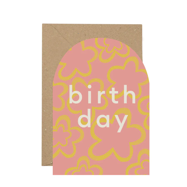 Bold Floral Birthday Card