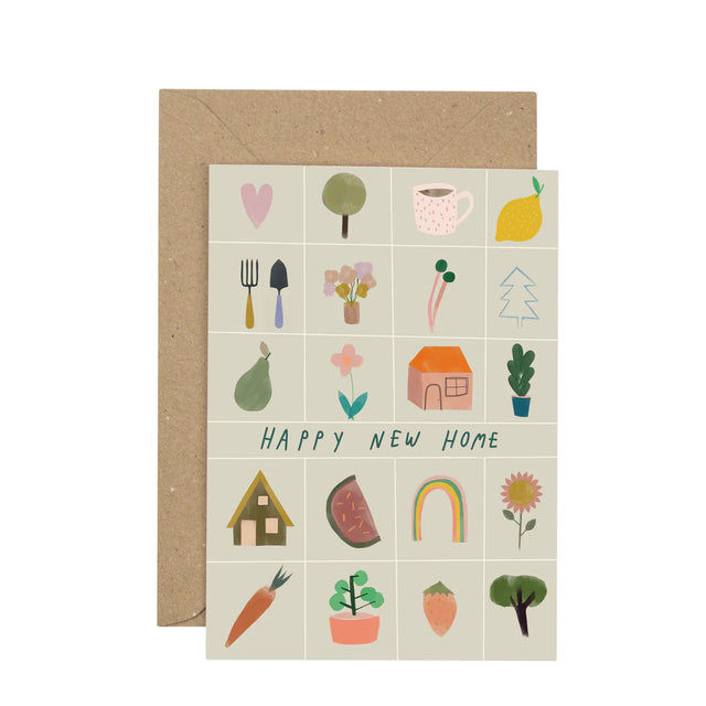 Birthday Illustrative Grid Card