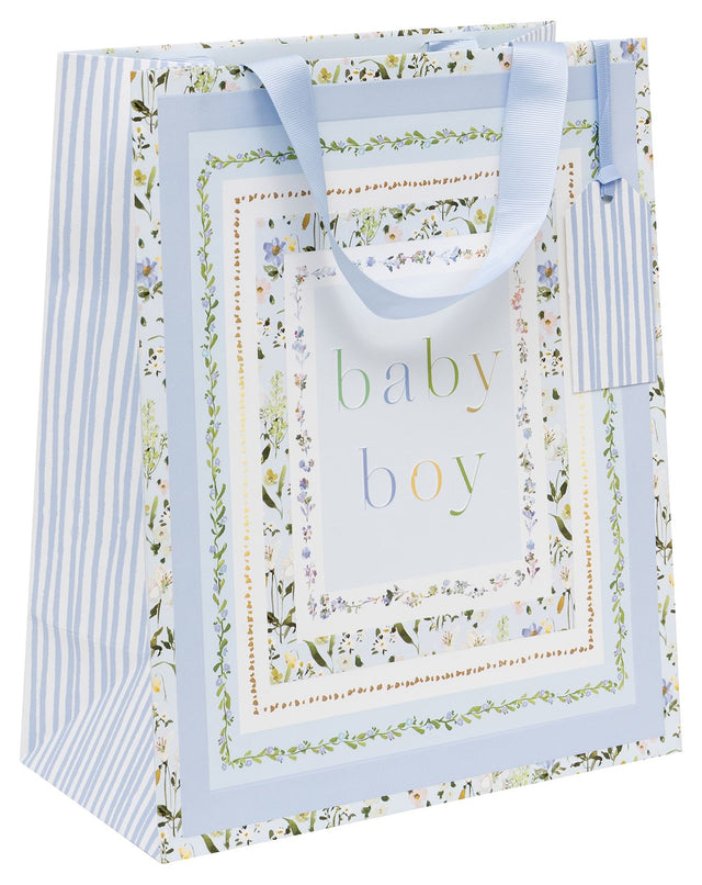 Large Bloom Baby Boy Gift Bag
