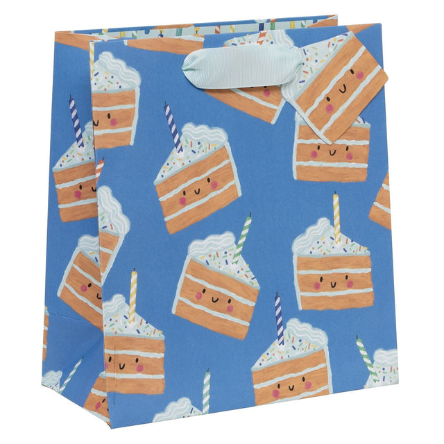 Medium Blue Cakey Gift Bag