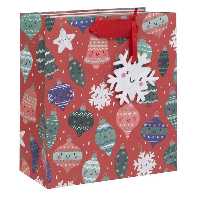 Large Happy Baubles Gift Bag