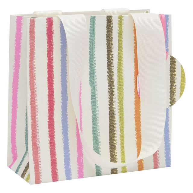Small Pink Stripes Gift Bag