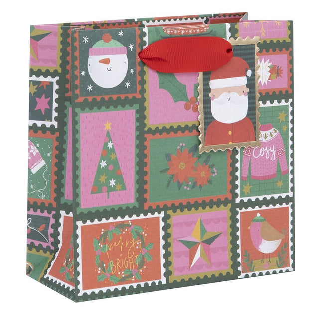 Small North Pole Stamps Gift Bag