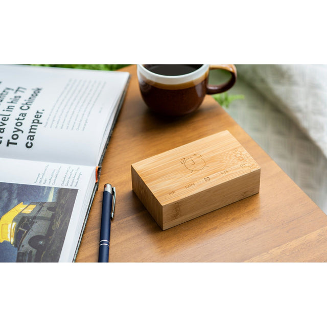 Natural Bamboo Flip Click Clock