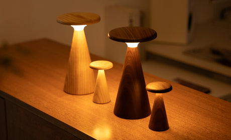 Mini Sylva Table Lamp: White Ash