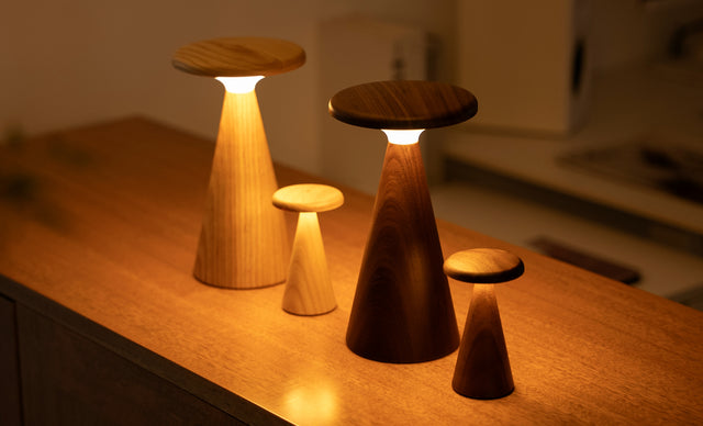 Mini Sylva Table Lamp: White Ash