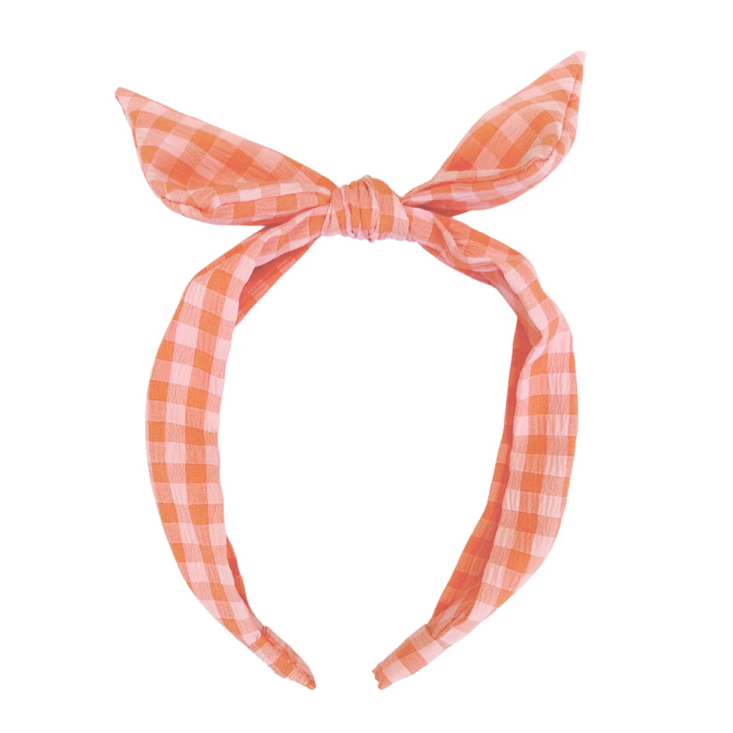 Gingham Tie Headband