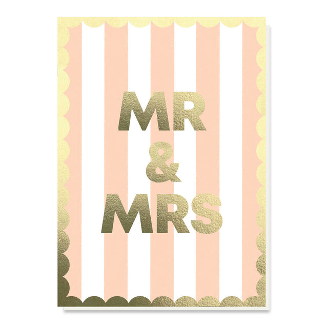 Mr & Mrs Stripe Card
