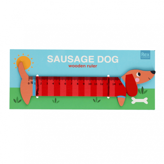 Sausage Dog Wooden Ruler
