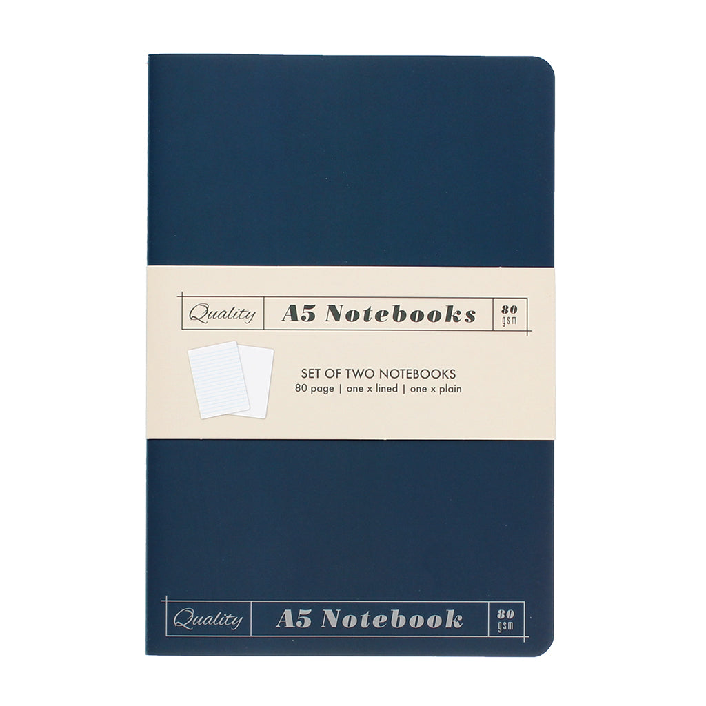 A5 Blue & Orange Notebooks