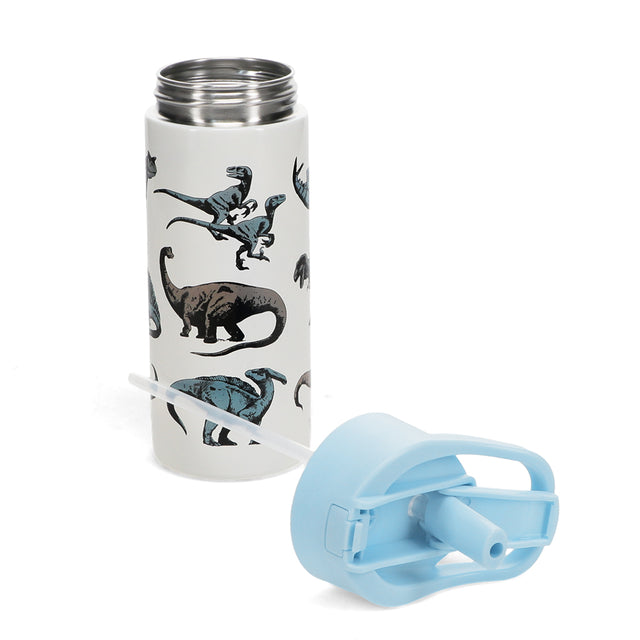 Dinosaur Stainless Steel Push Button Bottle