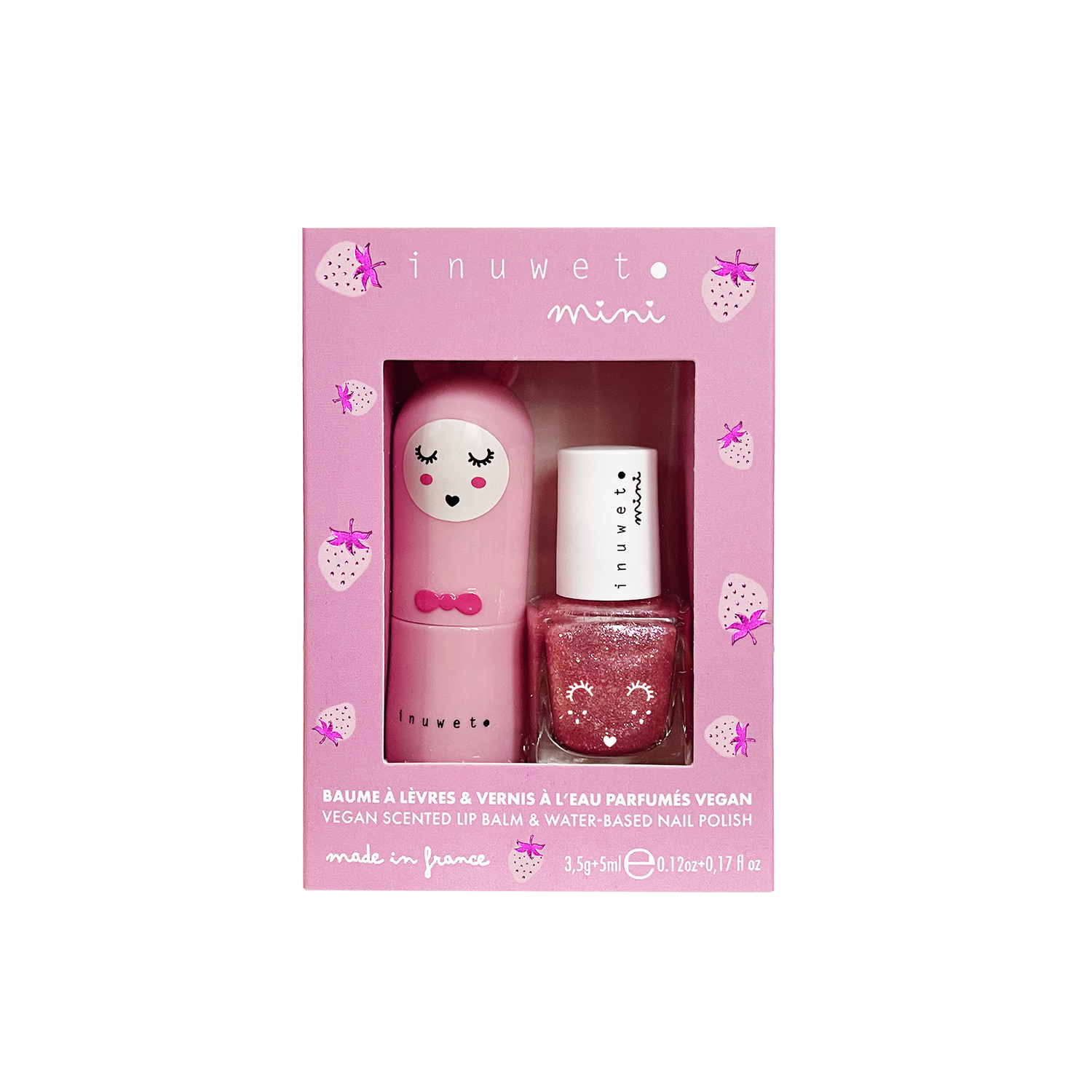 Pink Bunny Lip Balm & Nail Polish Duo