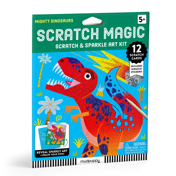 Mighty Dinosaurs Scratch Magic Art Kit