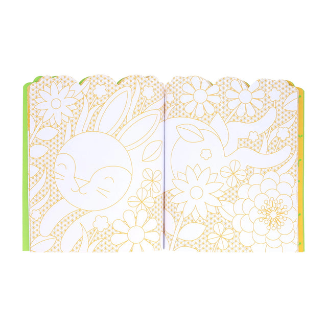 Bunnies Colouring Book + Stickers