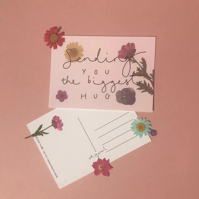 Set Of 4 Floral Postcards