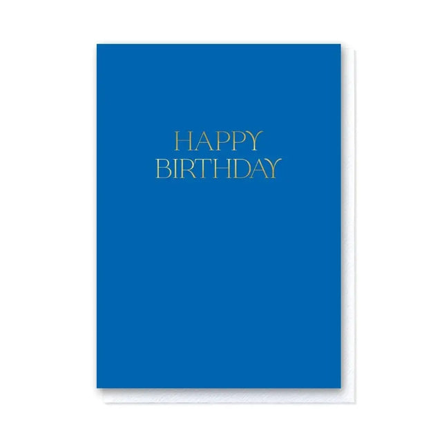 Elegant Blue Birthday Card