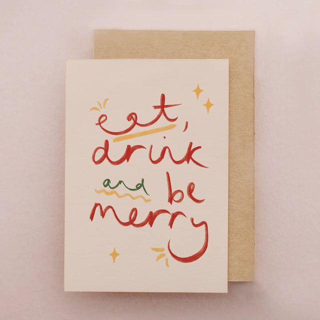 Eat Drink Merry Mini Card