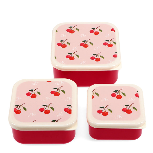 Cherry Set Of 3 Snack Boxes