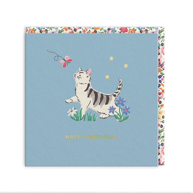 Mini Square Kitten Birthday Card