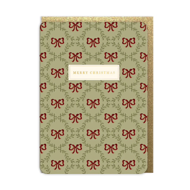 Christmas Bow Trellis Card