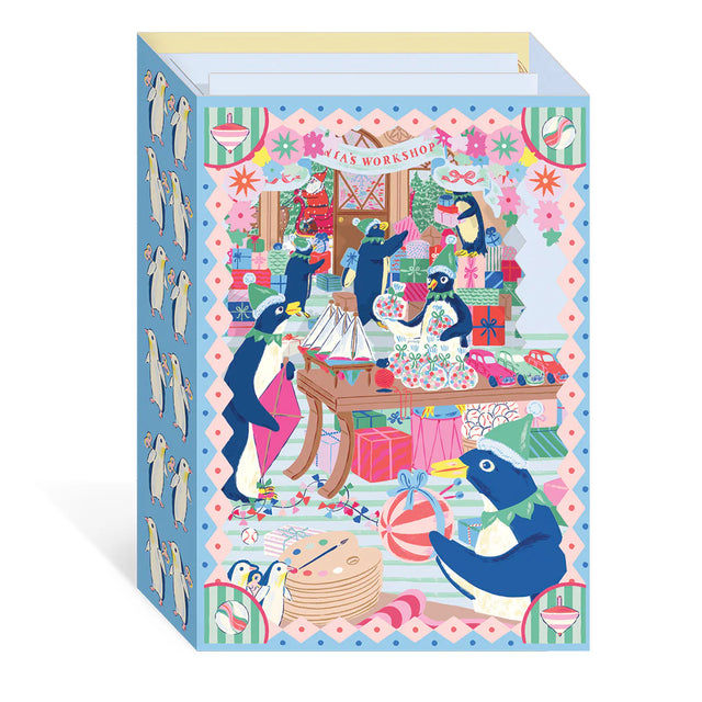Santas Workshop 3D Card