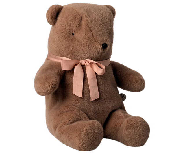 Medium Plush Teddy: Soft Brown