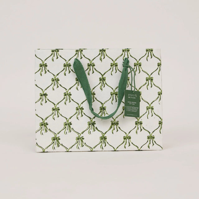Medium Holly Green Gift Bags