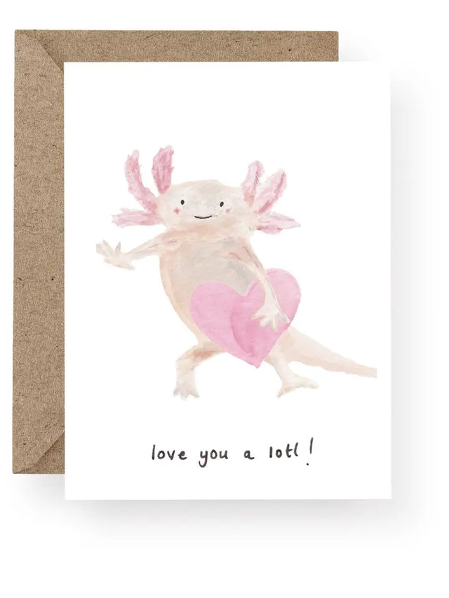 Axolotl Love You Lots Card