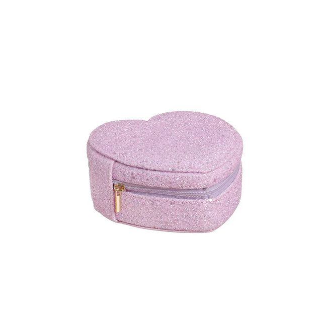 Enchanted Glitter Heart Jewellery Box