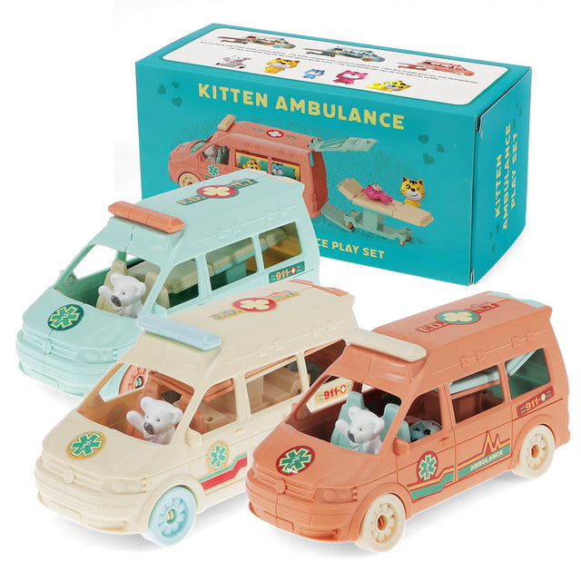 Little World Playset: Kitten Ambulance