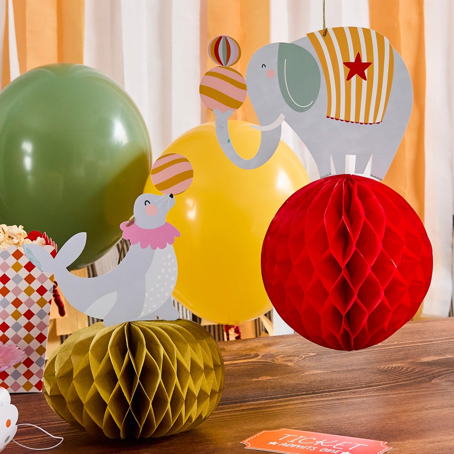 Circus Honeycomb Decorations