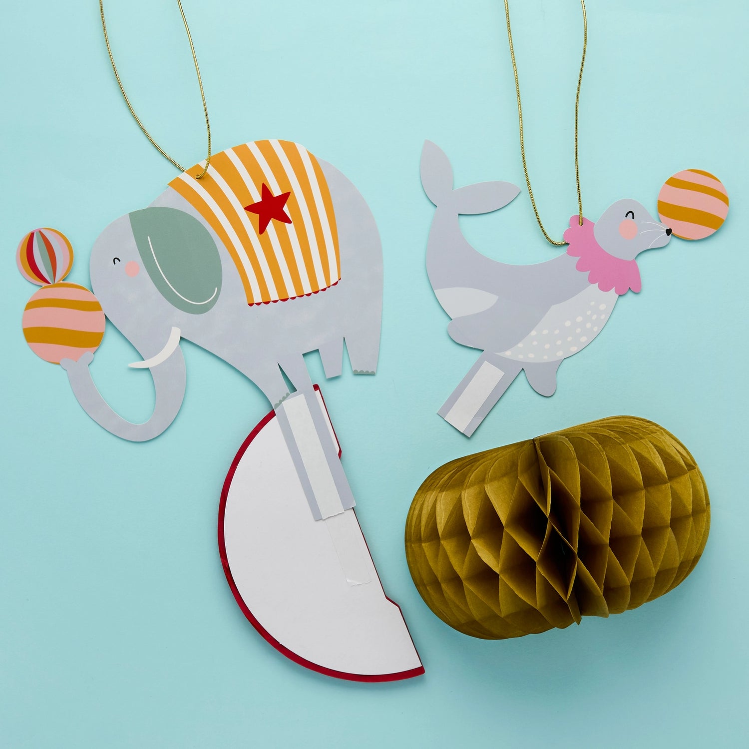 Circus Honeycomb Decorations