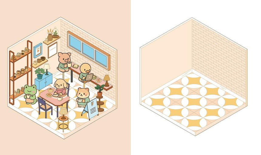 Cute N Cozy Sticker Therapy: Coffee Shops
