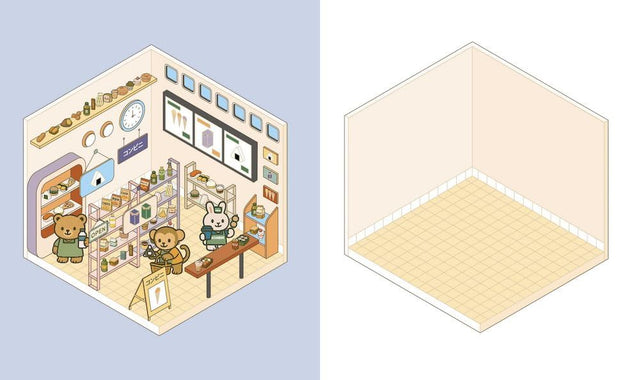 Cute N Cozy Sticker Therapy: Convenience Stores