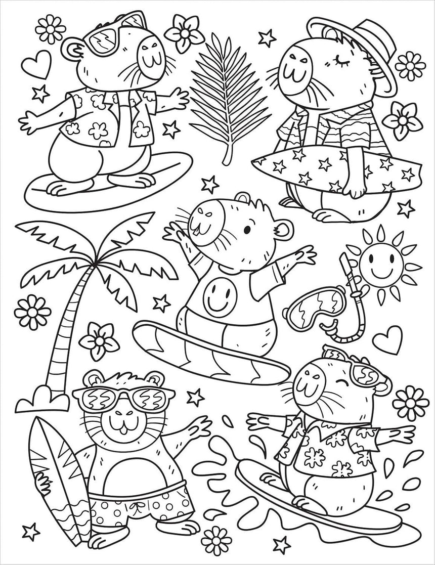 Cutie Colouring: Capybara Cuties