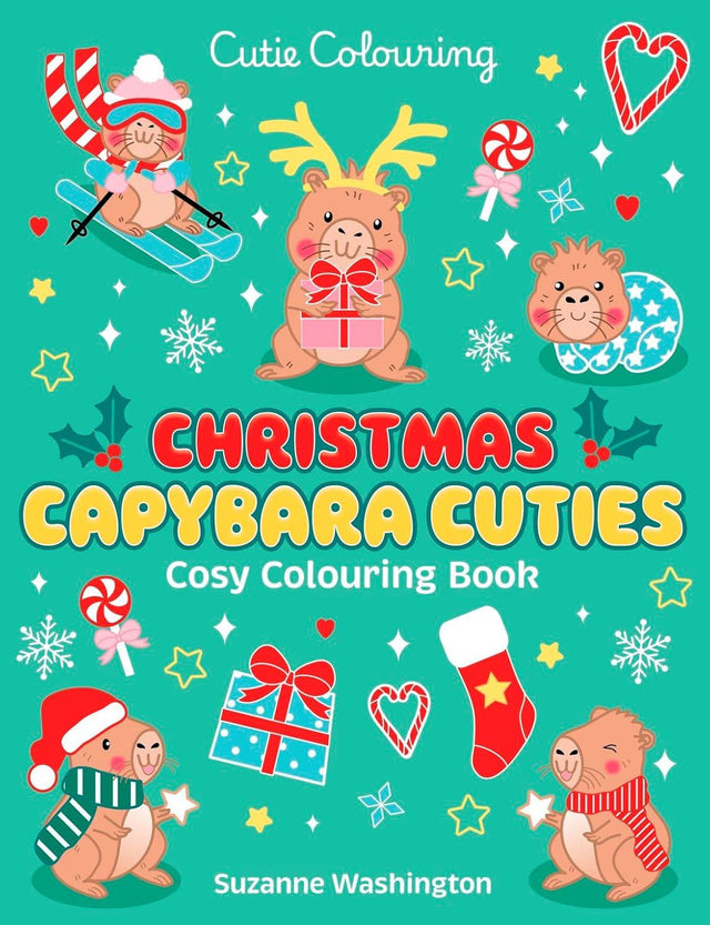 Cutie Colouring: Christmas Capybara Cuties