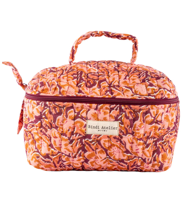 Quilted Handle Vanity Pouches