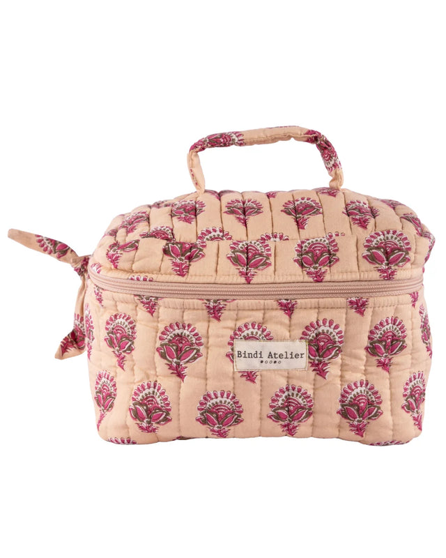 Quilted Handle Vanity Pouches