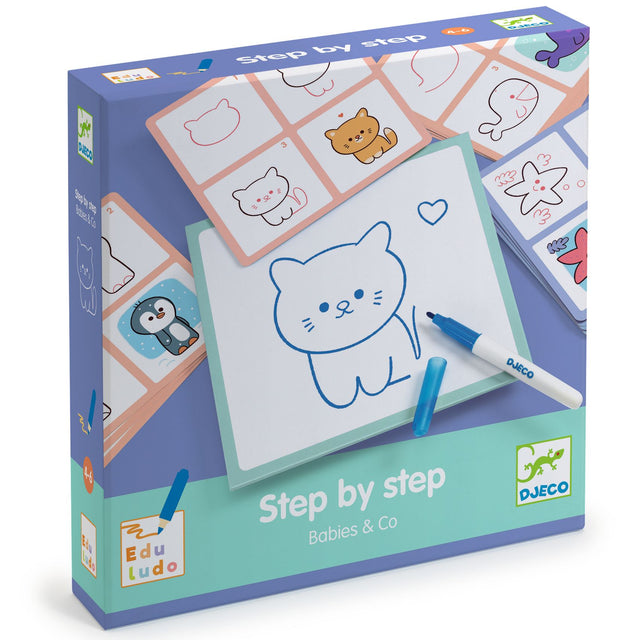 Baby Animals Step By Step Drawing Kit