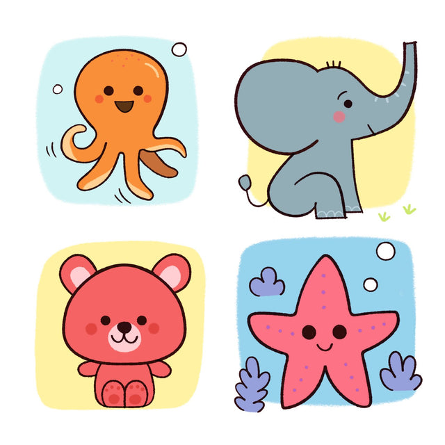 Baby Animals Step By Step Drawing Kit