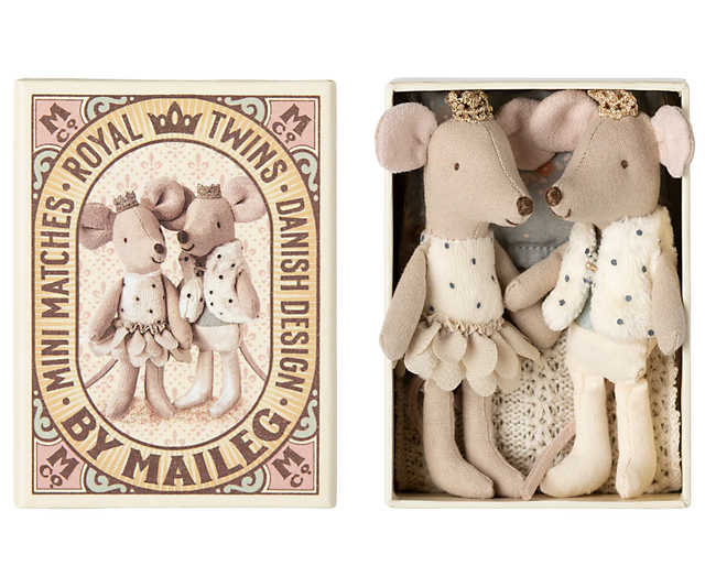 Royal Twin Mice In Matchbox (New)