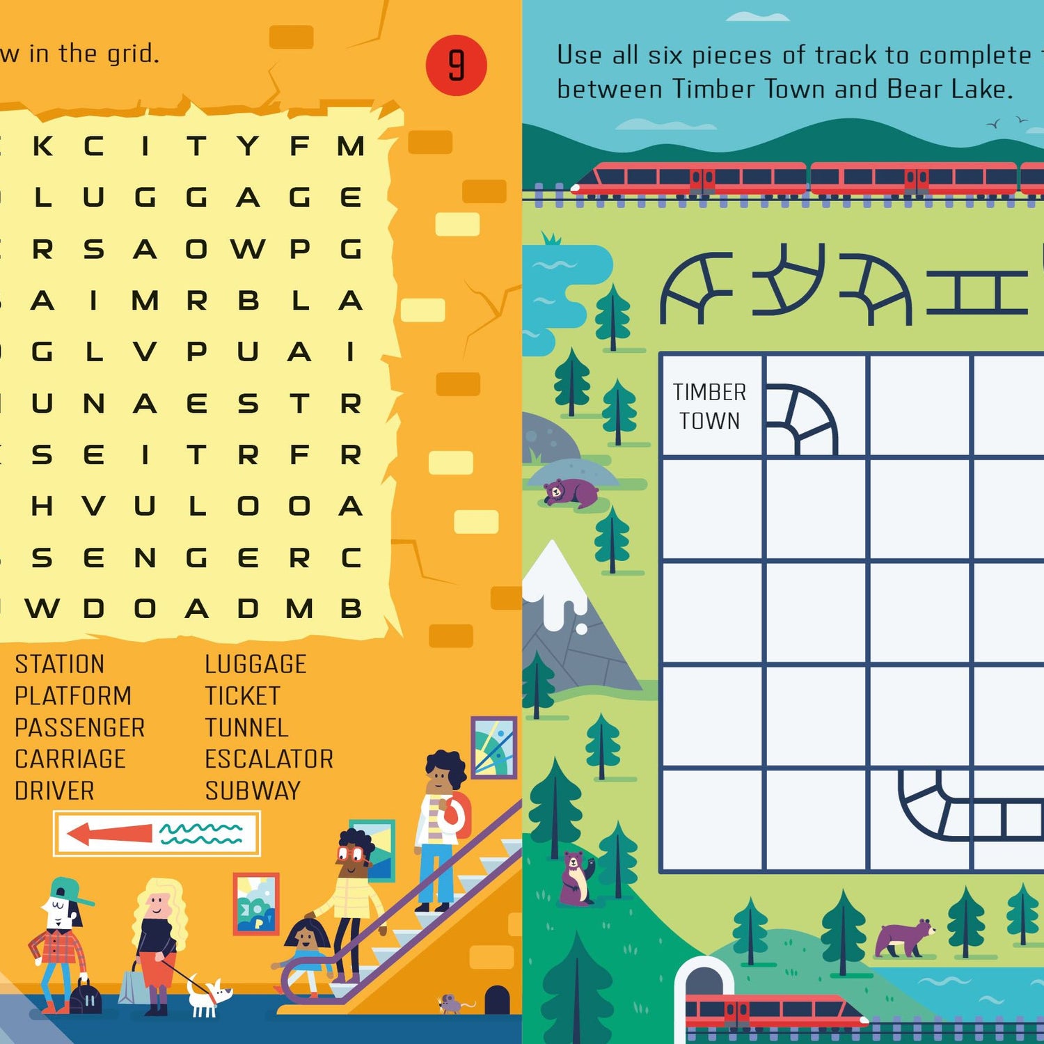 Usborne Minis: Things To Do On A Train