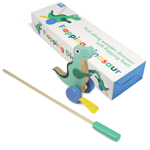 Wooden Push Along Dinosaur