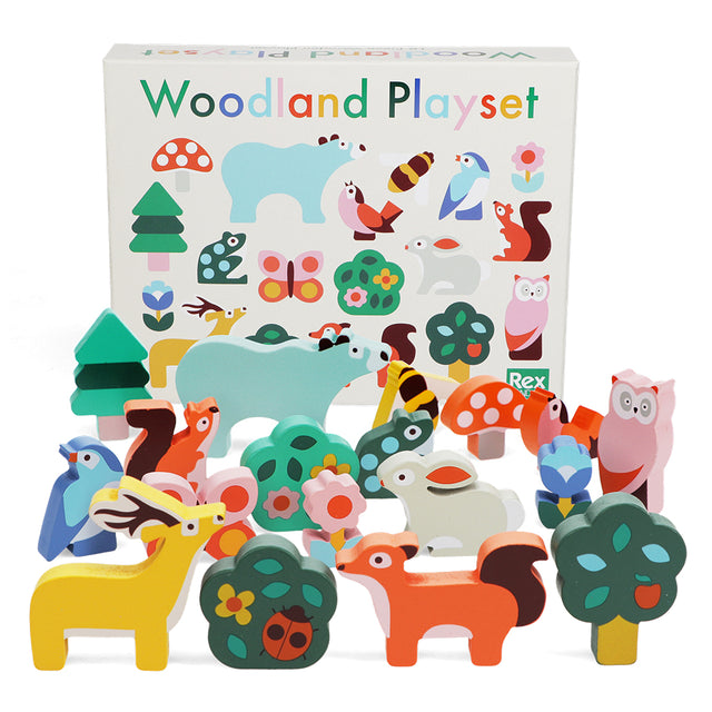 Wooden Woodland Play Set