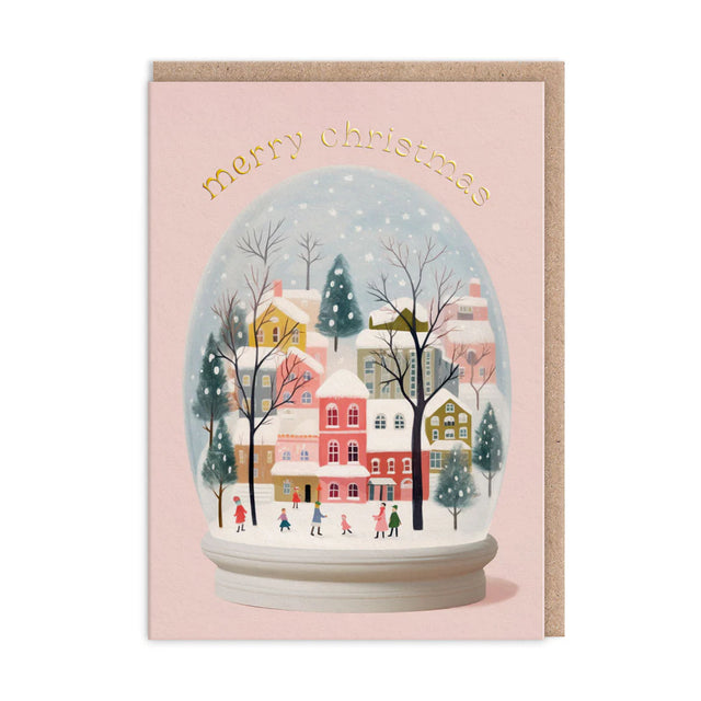 Snow Globe Christmas Card
