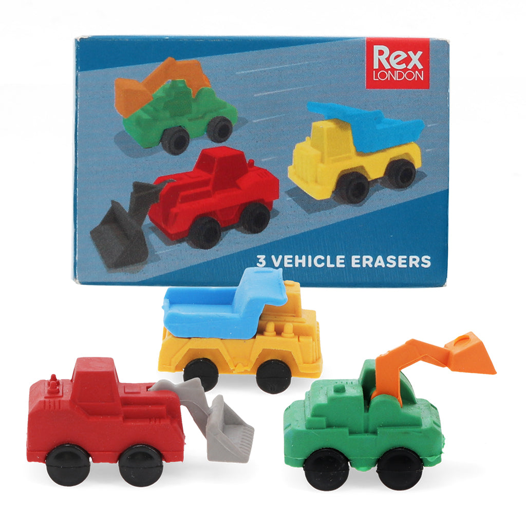 Construction Vehicle Erasers