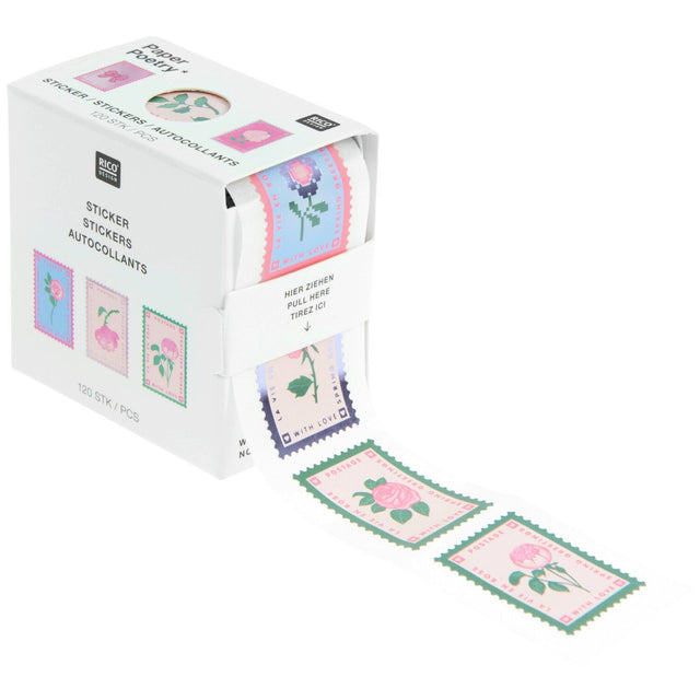 La Vie En Rose Mini Sticker Stamps