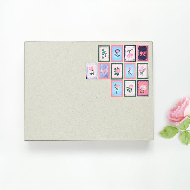 La Vie En Rose Mini Sticker Stamps